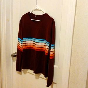 Cute striped light weight sweater top